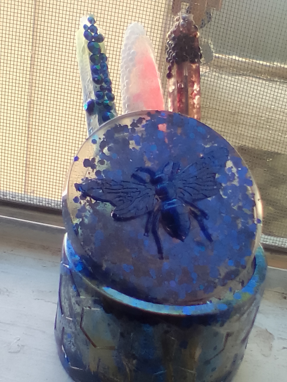 Handcrafted Bee Jar/Boxes
